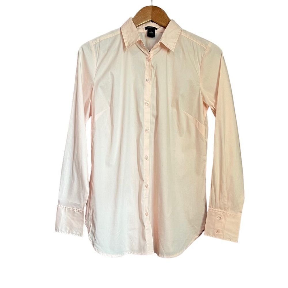 NWT! Ann Taylor light pink button down shirt